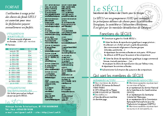 NOUVELLES DU SÉCLI - janvier 2018